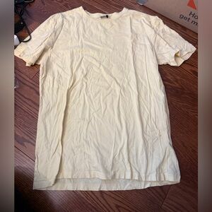 Reiss Light Yellow Short Sleeve Tee